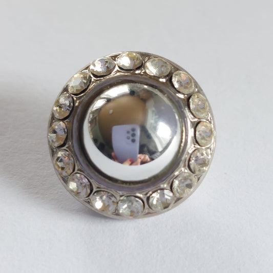 4167 Knopfe mit Swarovski Kristallen 15mm