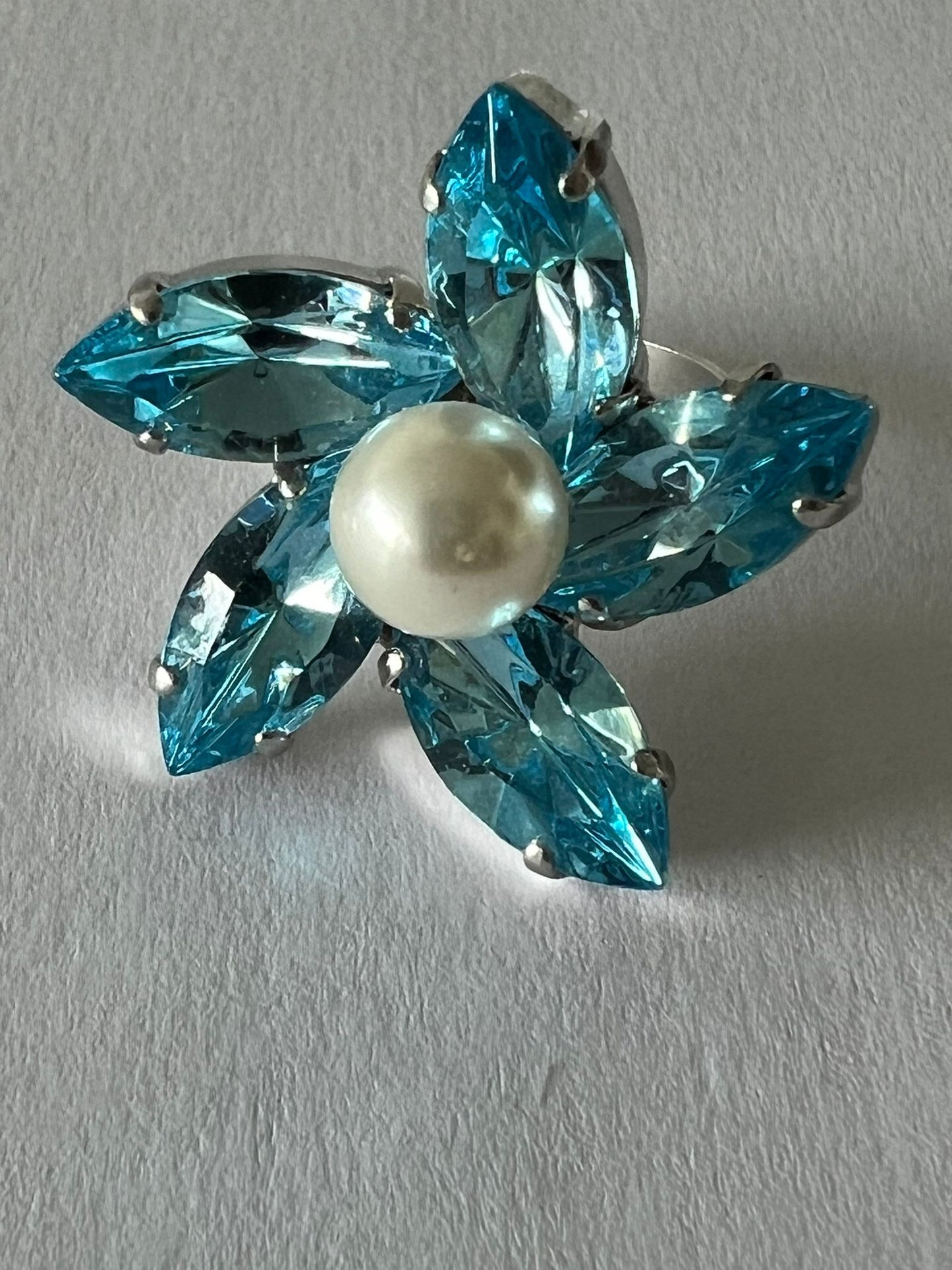 9736 Vintage Swarovski Kristallen Ring 28mm