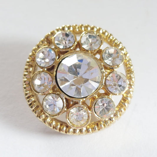 4170 Knopfe mit Swarovski Kristallen 18mm