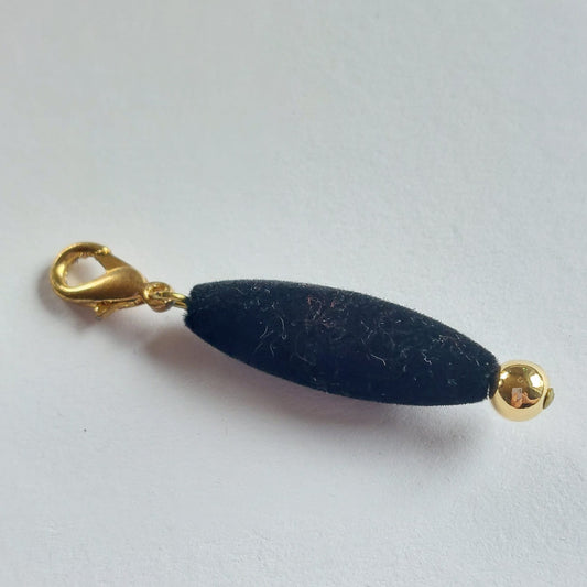 Samt Accessoire-Anhänger mit Swarovski Kristallen 55mm