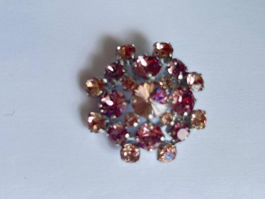 2299 Vintage Swarovski Kristallen Schal-/Tuchhalter 38mm