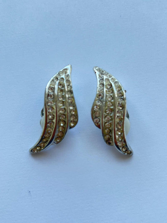 3028 Vintage Swarovski Kristallen Ohrclip 35mm