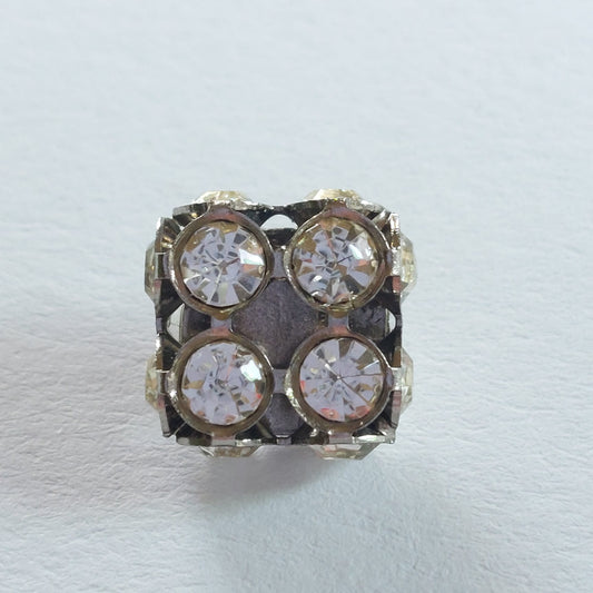 4203 Knopfe mit Swarovski Kristallen 10.5mm