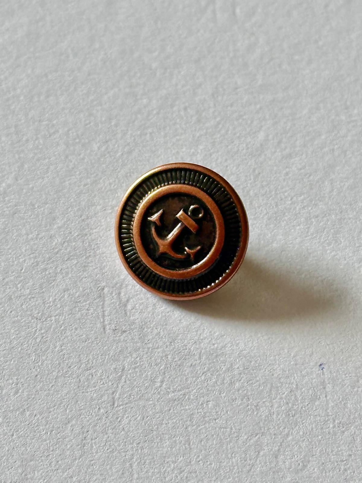 4527 Vintage Rhodium vergoldet Knöpfe 12mm