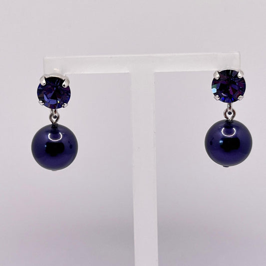 30748 Vintage Swarovski Kristallen Ohrstecker 25mm