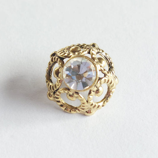 4090 Knopfe mit Swarovski Kristallen 12mm
