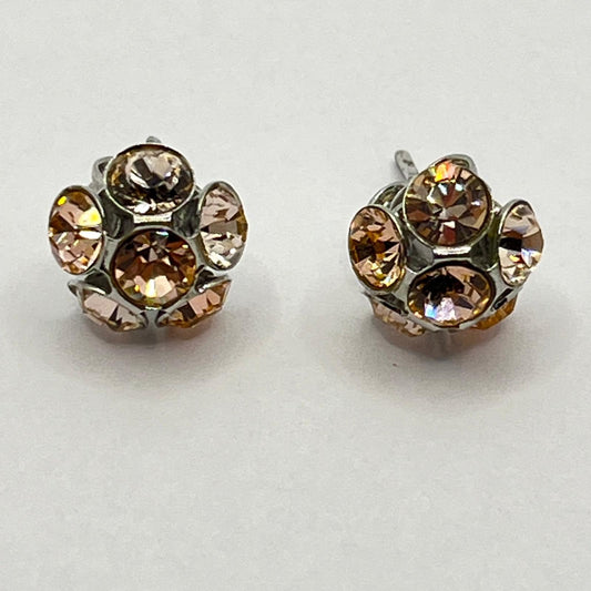 30682 Vintage Swarovski Kristallen Ohrhanger 9mm