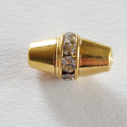 5111 Vintage Perle Zwischenteil Mit Swarovski Kristallen 14.5x5mm
