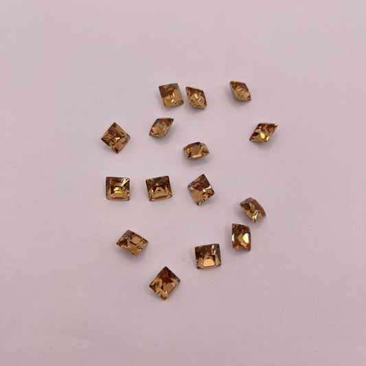 Swarovski® Fancy Stone Xilion Square Light Colorado Topaz 8mm