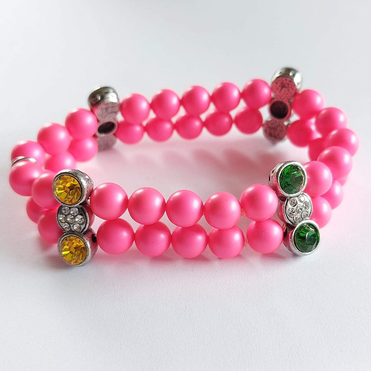 7954 Armband mit Swarovski Kristallen & Perlen 90mm