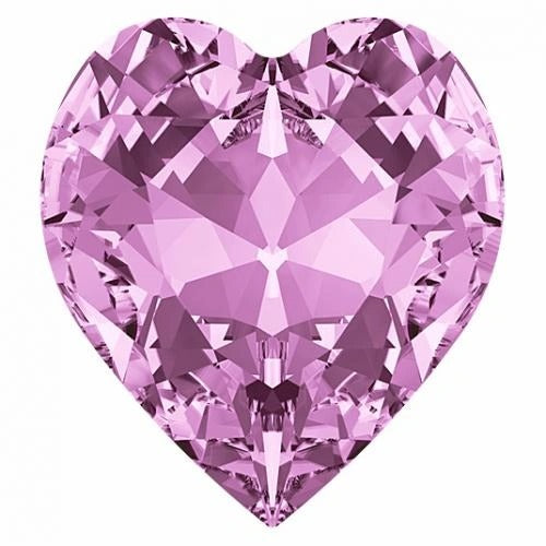 Swarovski® Fancy Antique Heart Light Amethyst 11mm