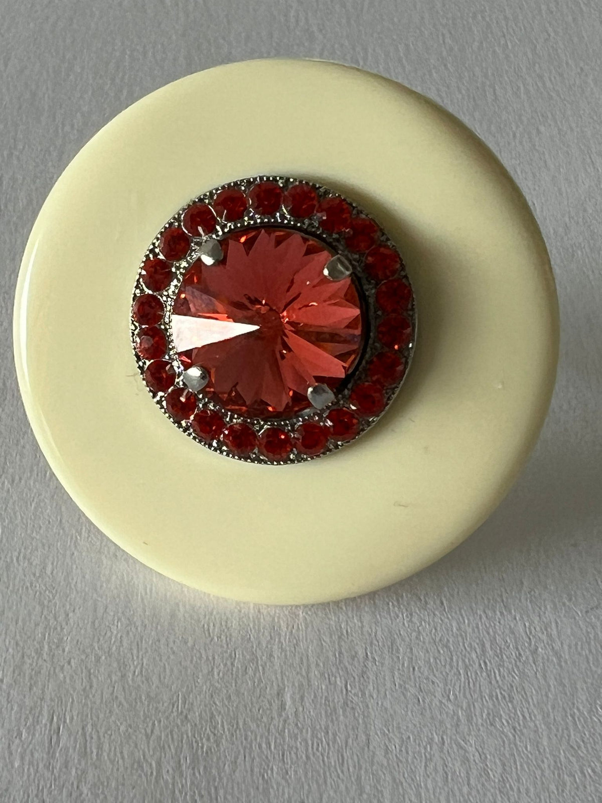 9726 Vintage Swarovski Kristallen Ring 25mm