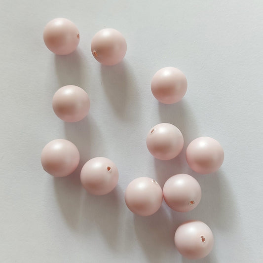 Swarovski® Pearl Half-Drilled Pastel Rose Pearl 10mm