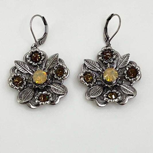 30351 Vintage Swarovski Kristallen Ohrhänger 27mm