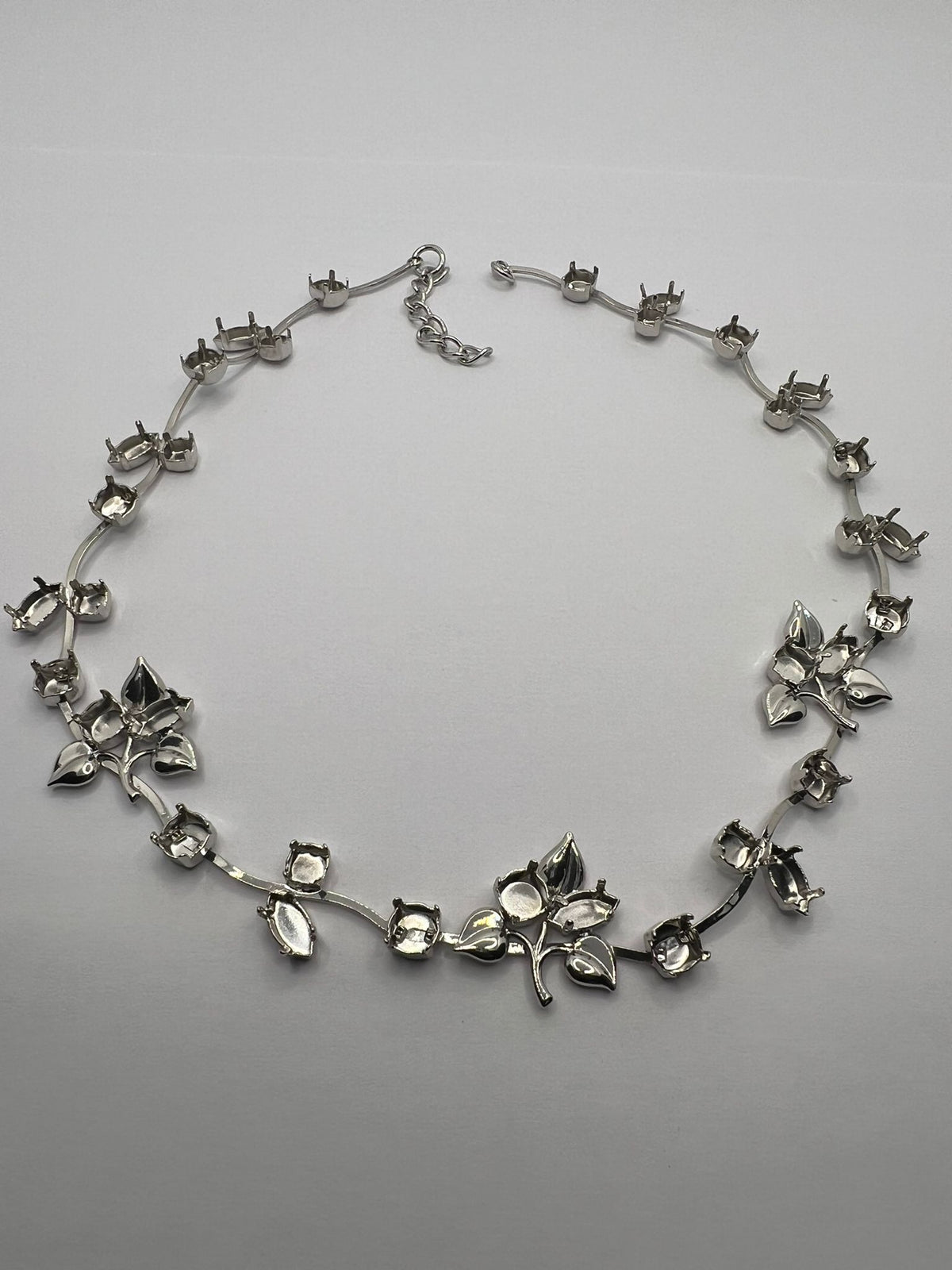 6396 Vintage leerer DIY Collier zum Befüllen mit Swarovski Kristallen 40cm