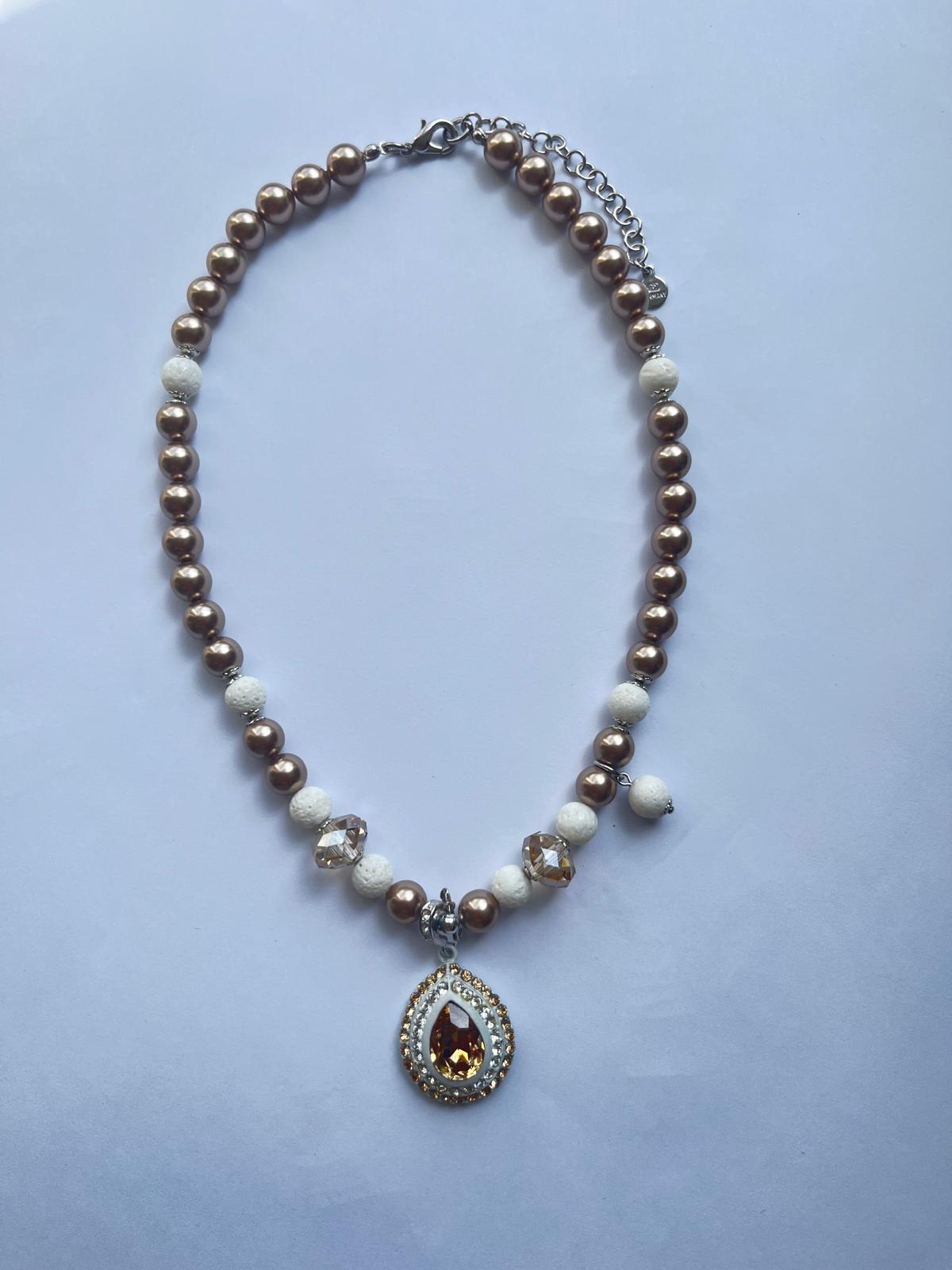 6081 Vintage Swarovski Kristallen Perlenkette 40cm