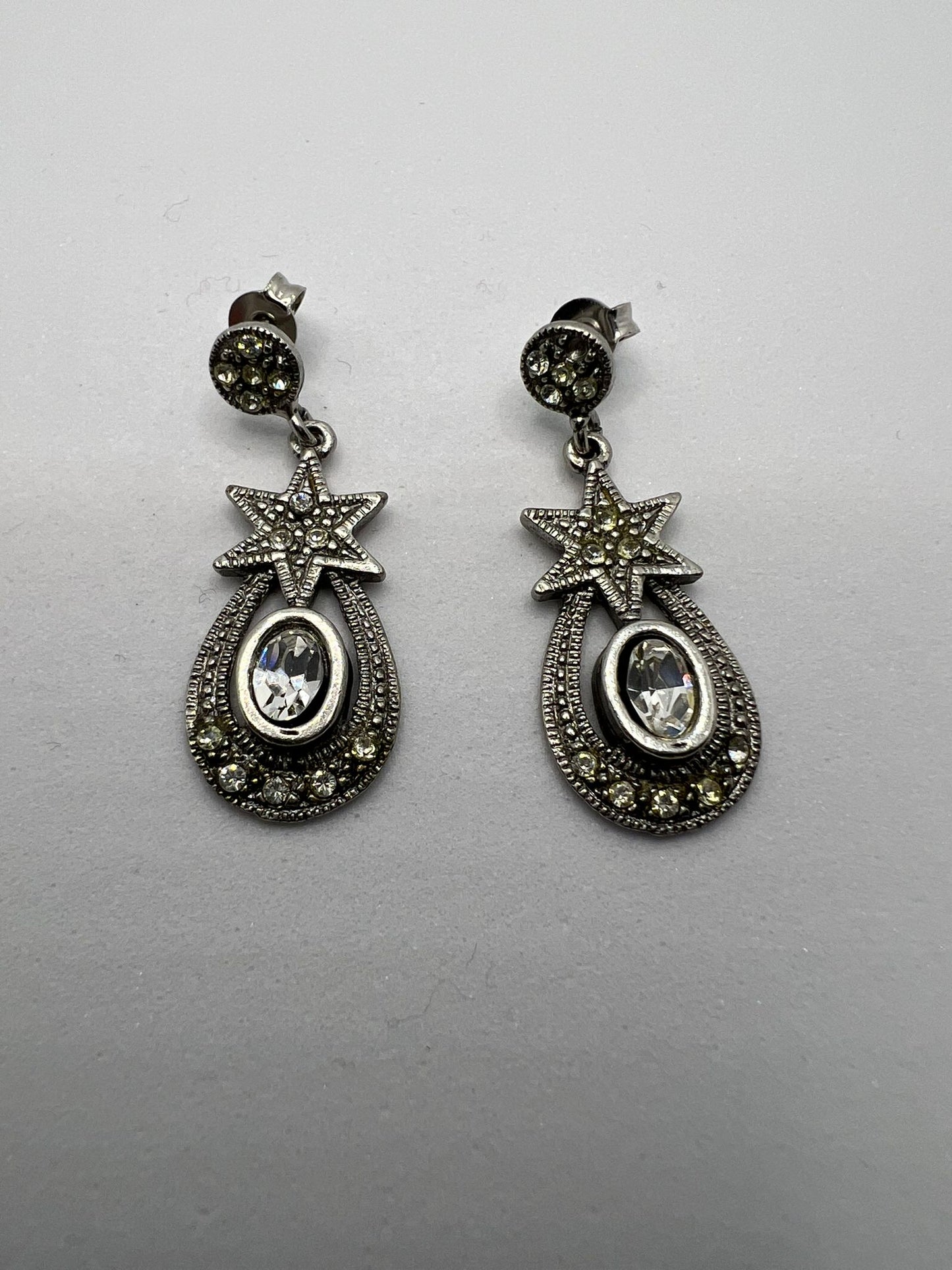 30446 Vintage Swarovski Kristallen Ohrhänger 30mm
