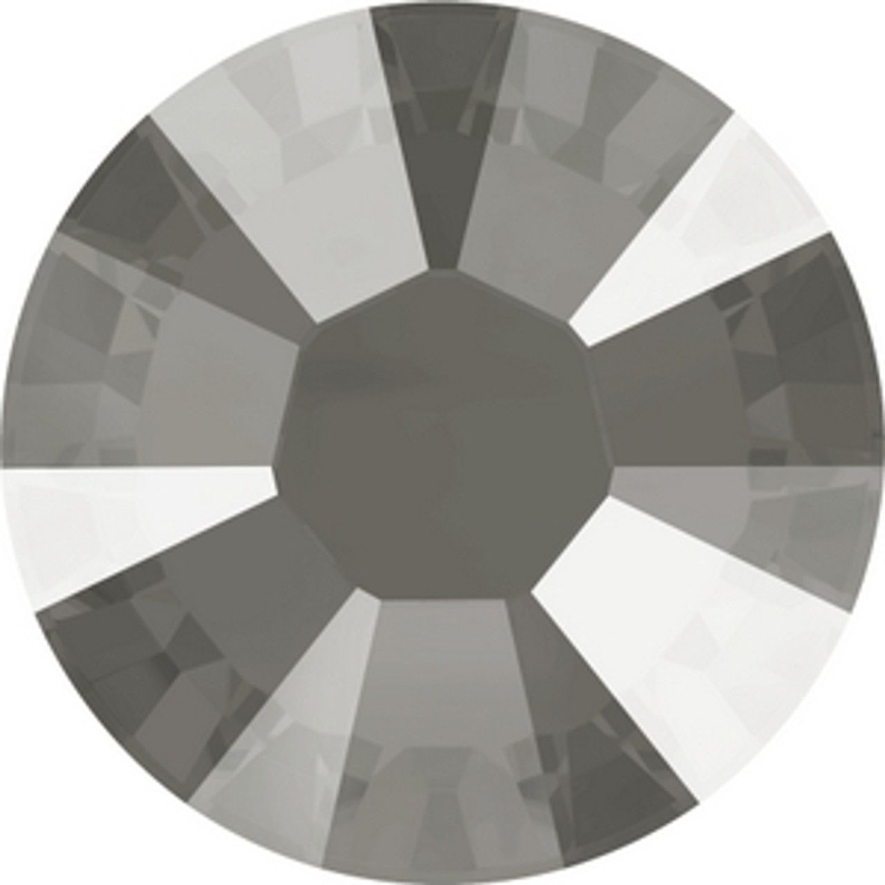 Swarovski® Nail Crystals Flat Rund Dark Grey SS30