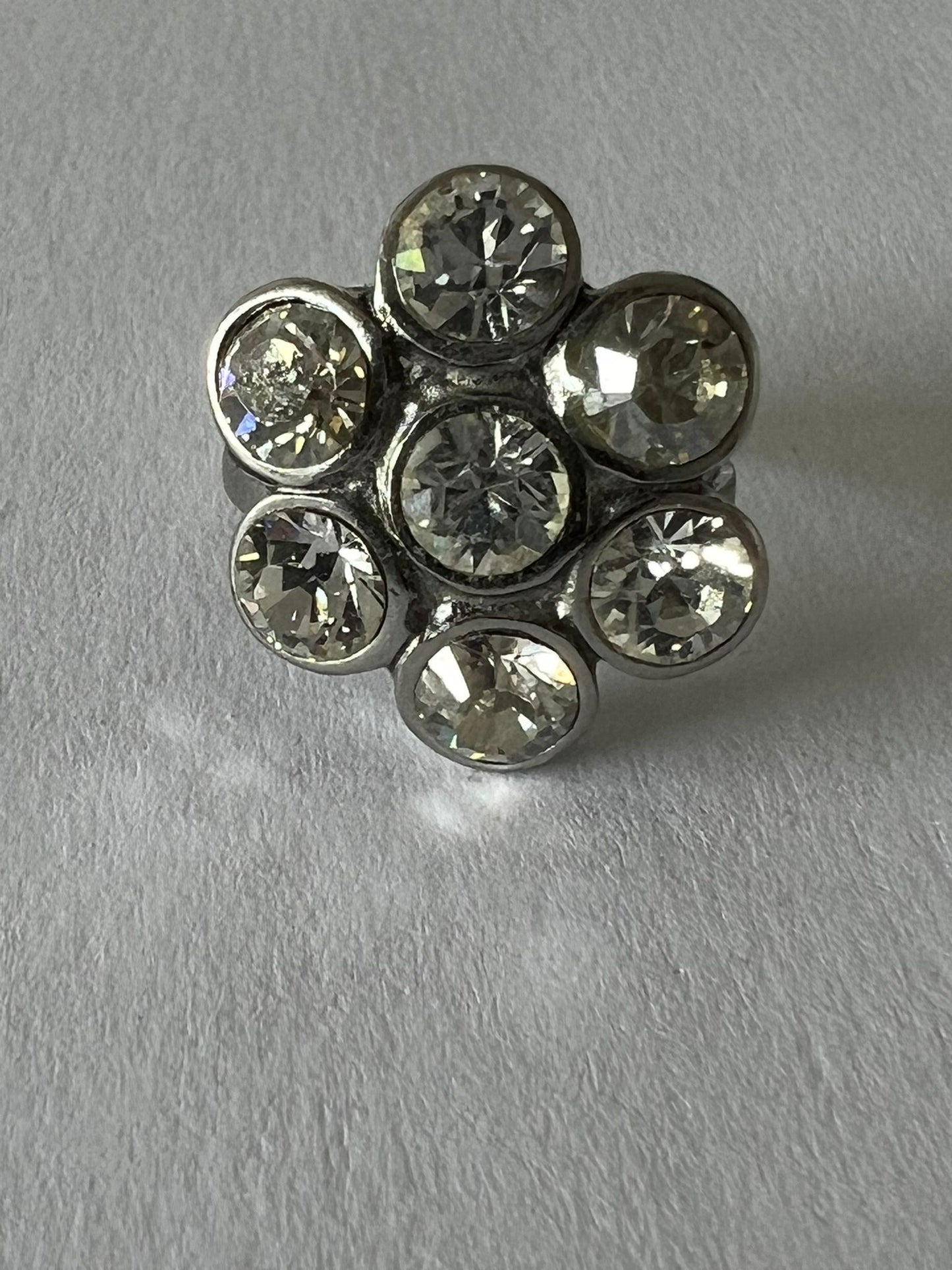 9783 Vintage Swarovski Kristallen Ring 20mm
