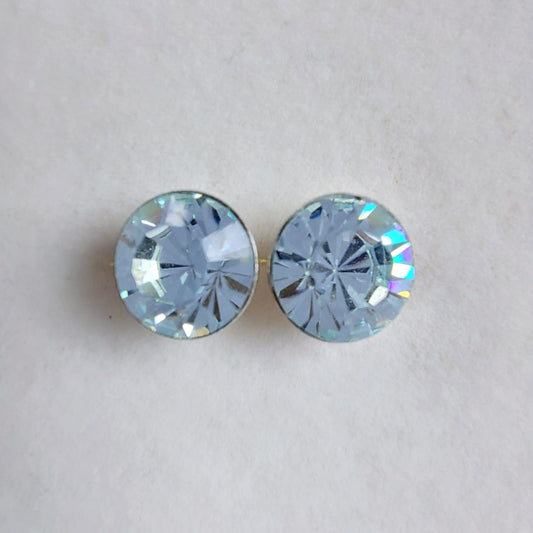 3660 Vintage Ohrringe mit Swarovski Kristallen 9mm