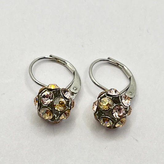30654 Vintage Swarovski Kristallen Ohrhanger 7mm