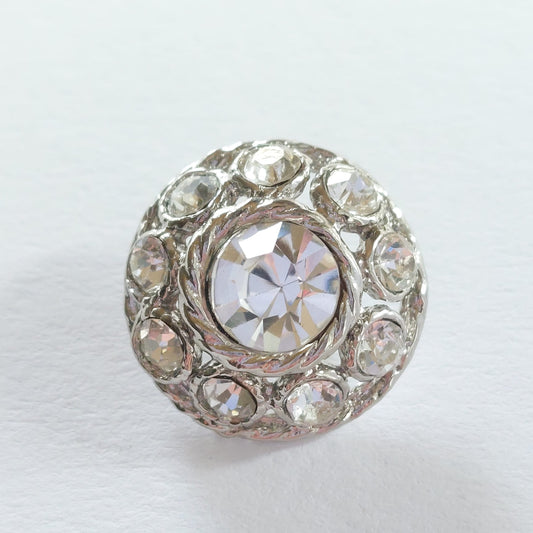 4227 Knopfe mit Swarovski Kristallen 19mm