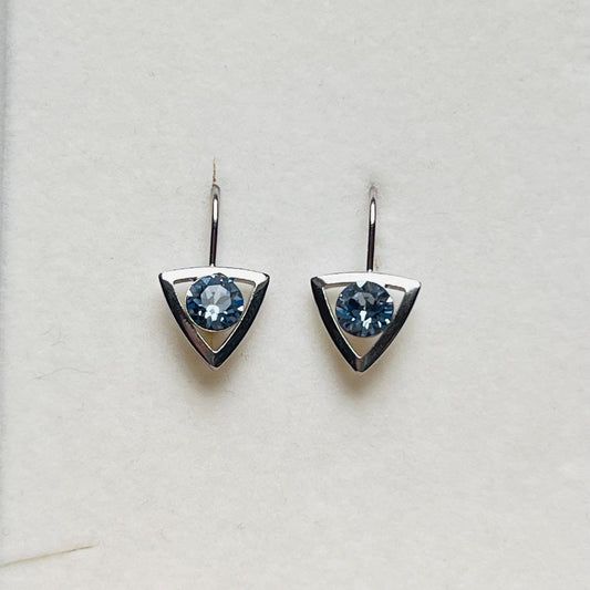 3915 Vintage Earrings mit Swarovski-Kristallen 20mm