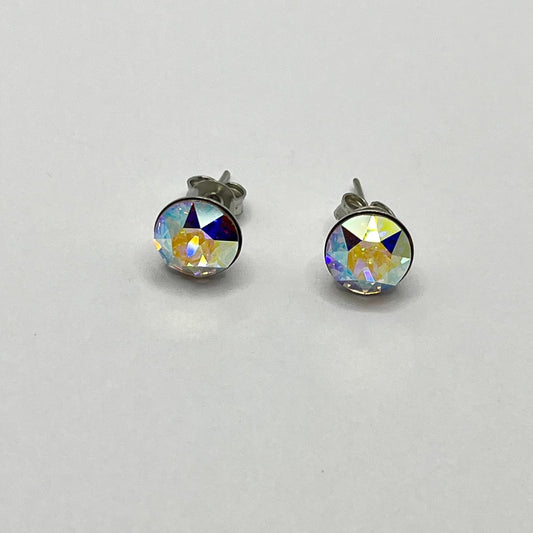 30699 Vintage Swarovski Kristallen Ohrhanger 8mm