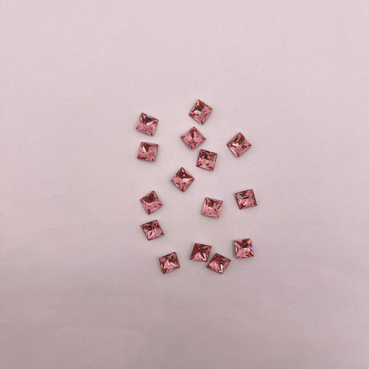Swarovski® Fancy Princess Square Light Rose 8mm