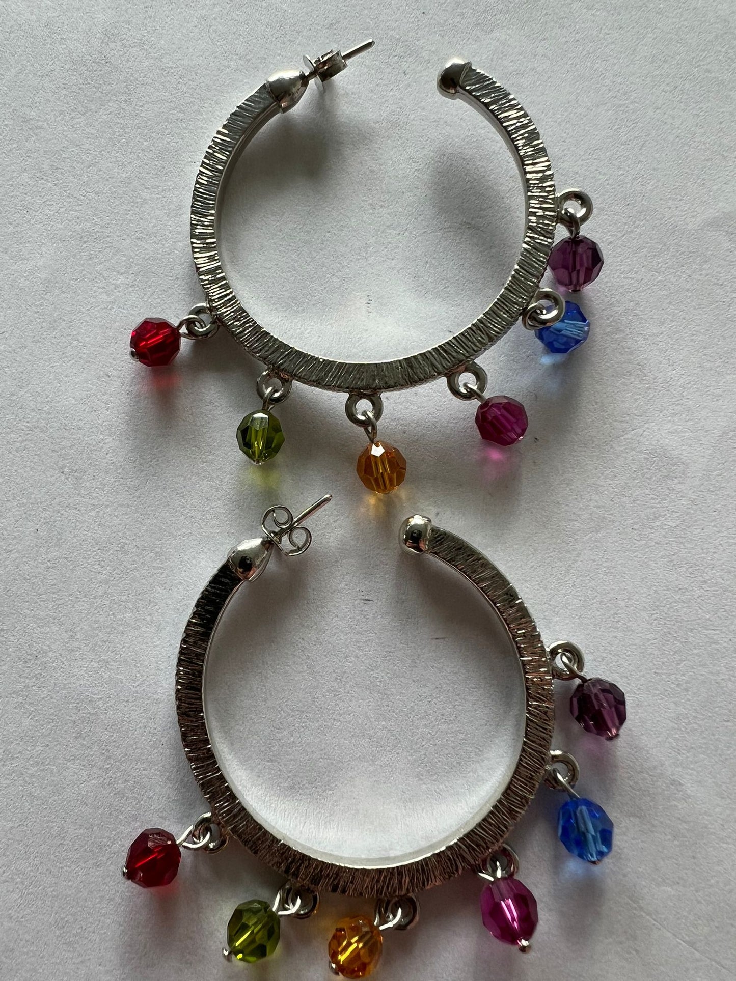 3120 Vintage Swarovski Kristallen Creolen Ohrringe 40mm