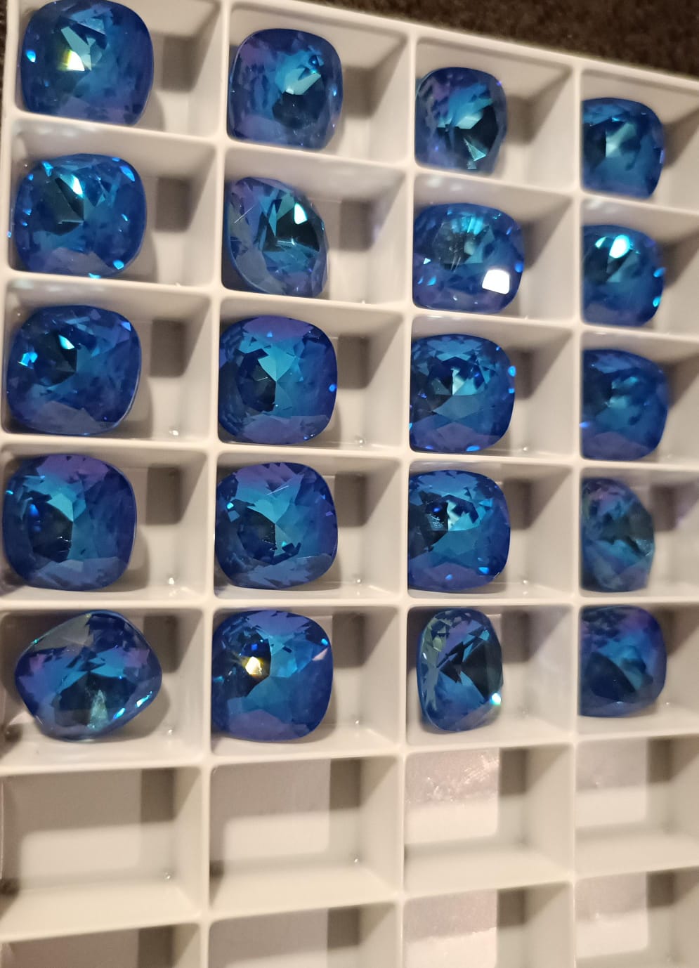 Swarovski® Fancy Cushion Square Royal Blue DeLite 12mm