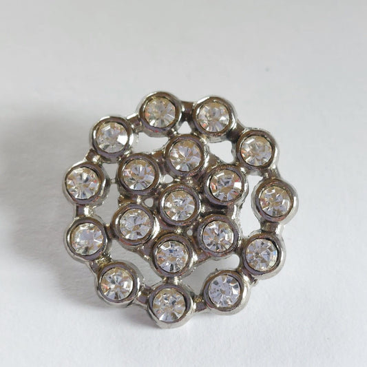 4149 Knopfe mit Swarovski Kristallen 23mm