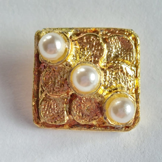 4073 Knopfe mit Swarovski Perlen 14mm
