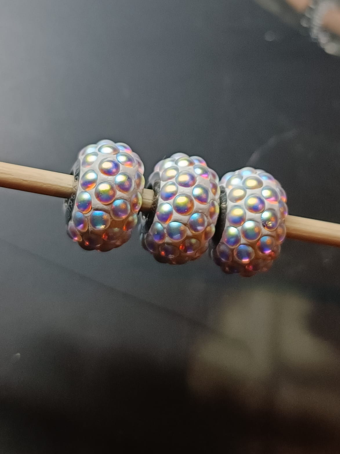 Swarovski® Charms Besatz Aurore Boreale Matte 15mm