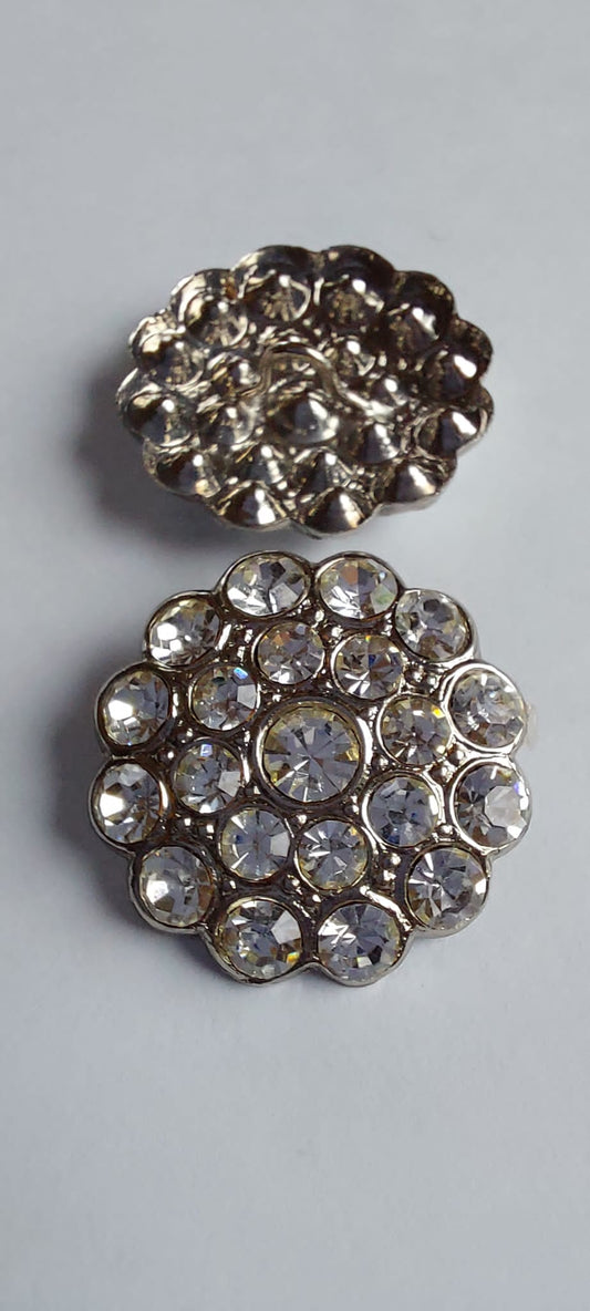 4021 Knöpfe mit Swarovski Kristallen 21mm