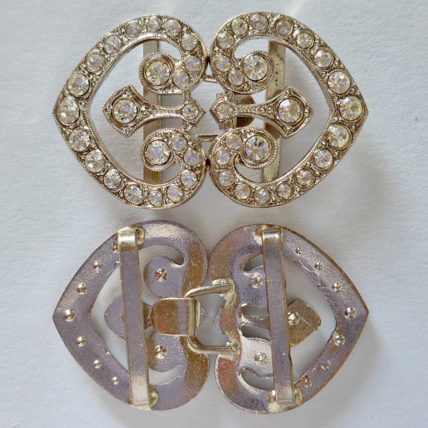2070 Silberne Gürtelschnalle 40x23mm
