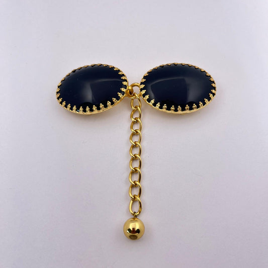2491 Vintage Cabochon Schnalle 40mm