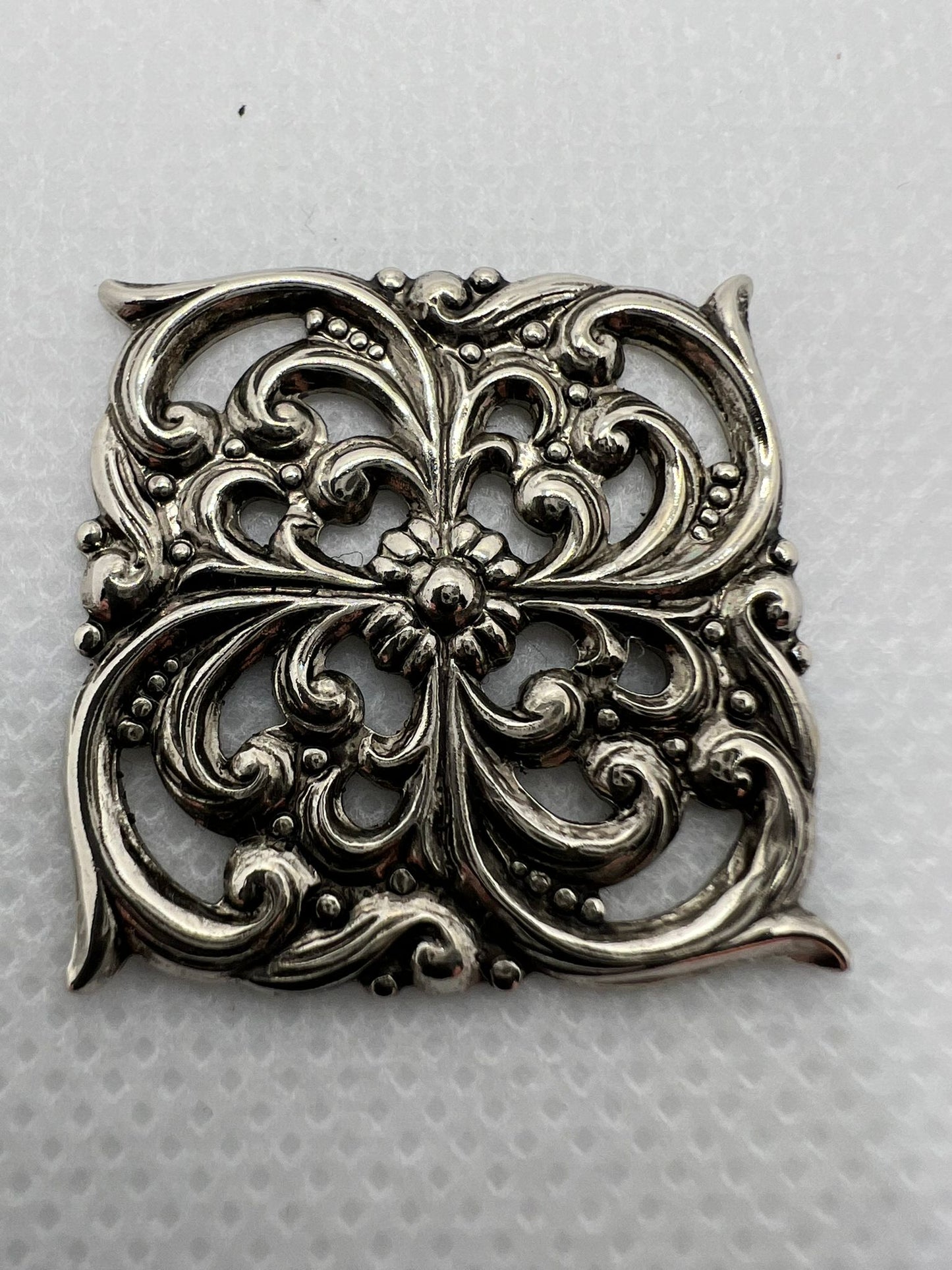 5865 Vintage Rhodium Filigren Schmuckzubehör 25mm