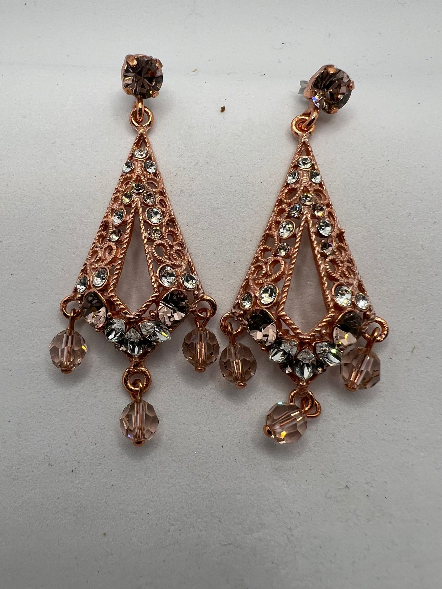 30574 Vintage Swarovski Kristallen Ohrhanger 48mm