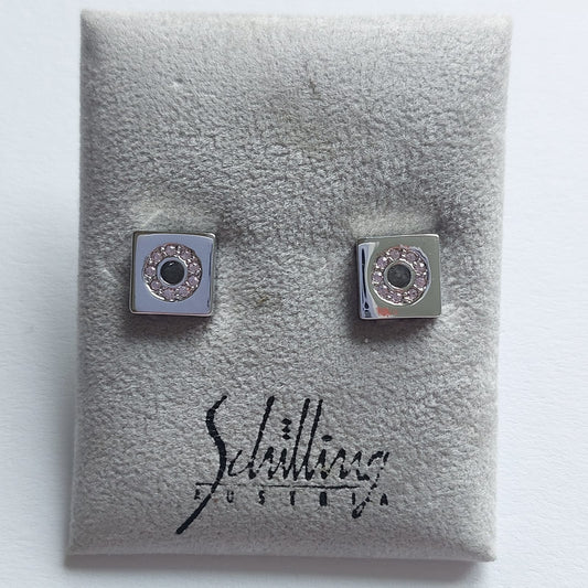 Original Vintage Schilling Ohrringe 9mm