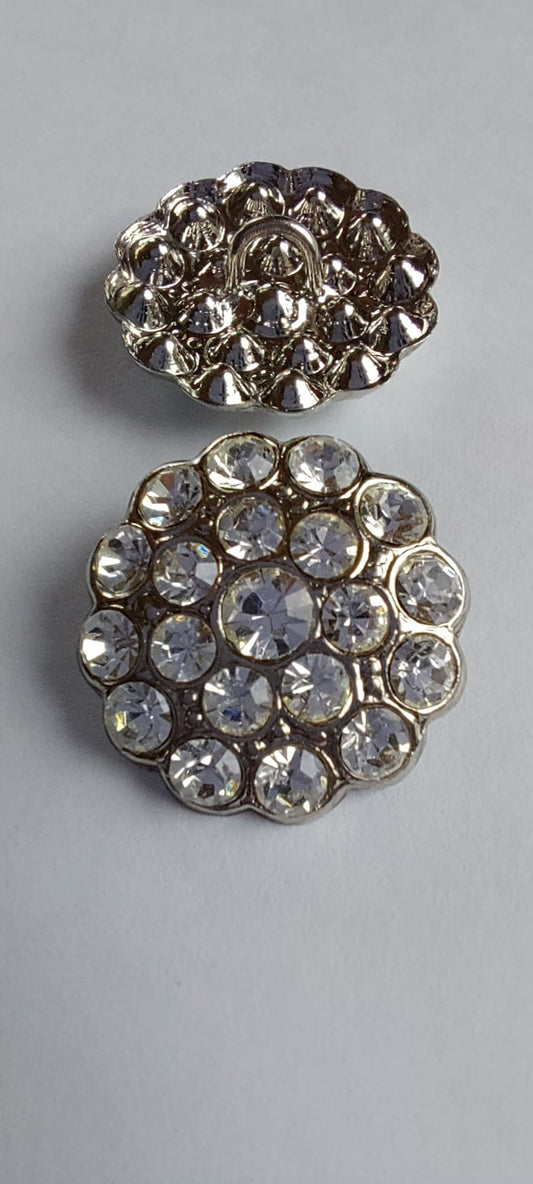 4012 Knöpfe mit Swarovski Kristallen 17mm