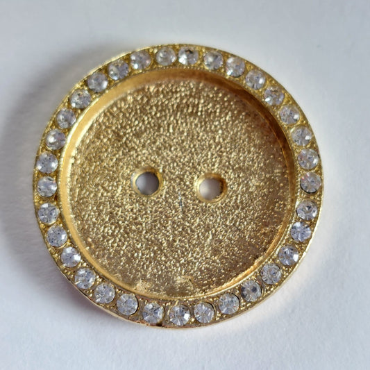 4147 Knopfe mit Swarovski Kristallen 24mm