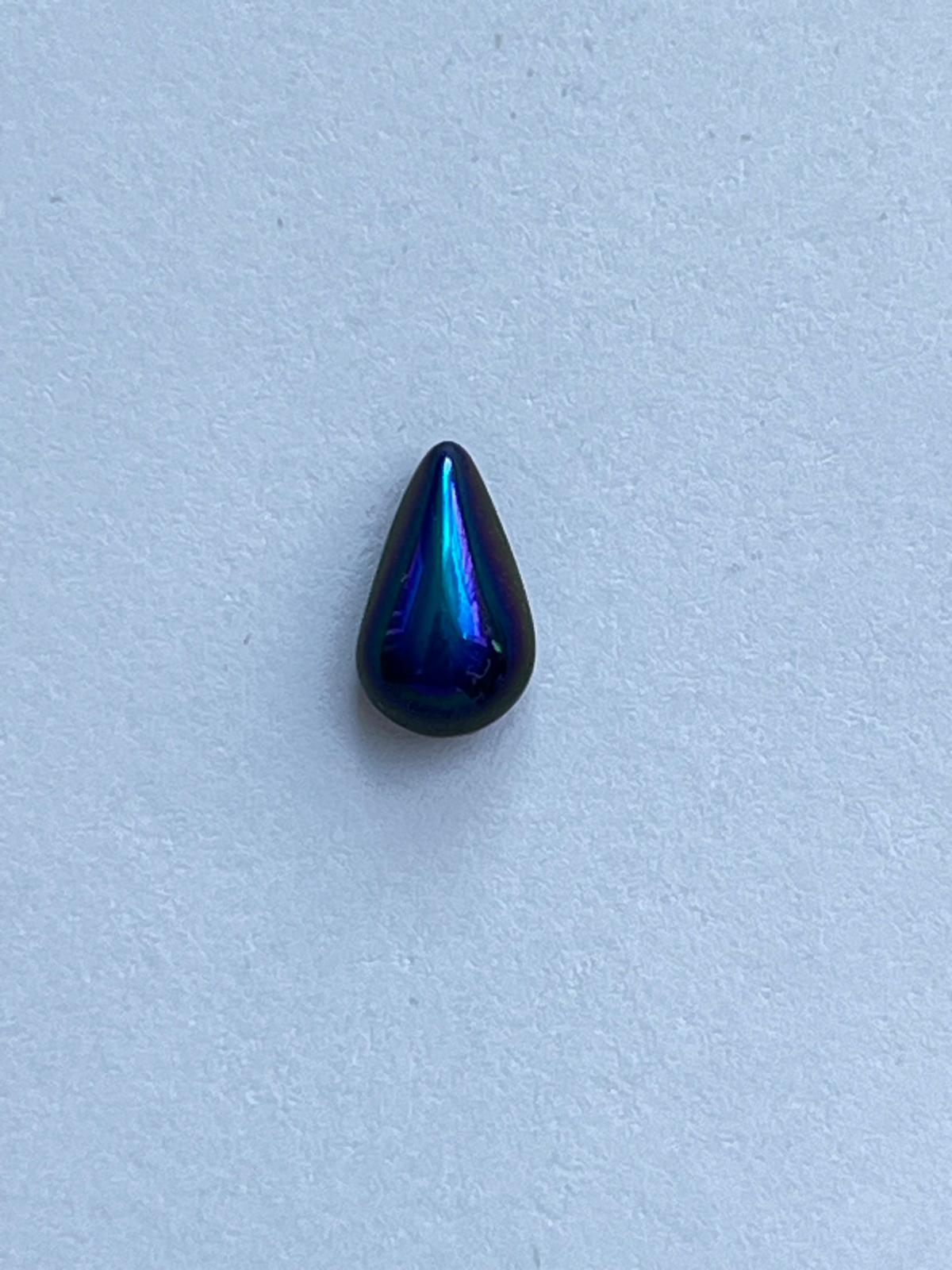 1040 Vintage Kunststoff Tropfen Flatback 6mm
