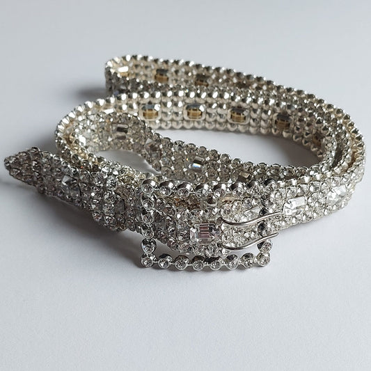 2098 Gürtel Swarovski-Steinen Besetzter 92x2cm