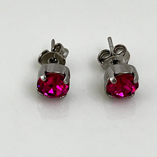 30334 Vintage Swarovski Kristallen Ohrstecker 5mm