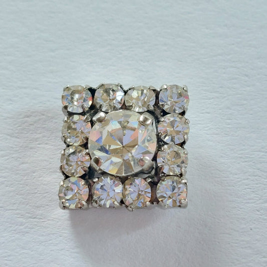 4207 Knopfe mit Swarovski Kristallen 15mm