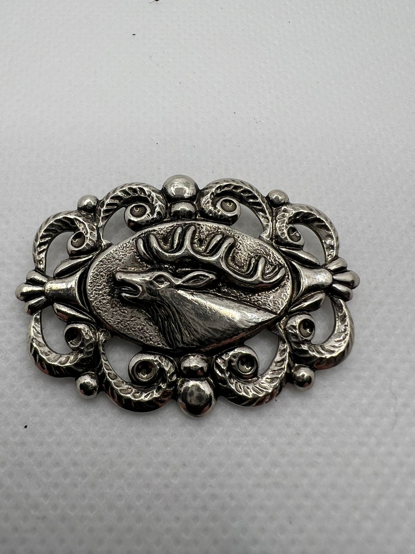 5867 Vintage Rhodium Filigren Schmuckzubehör 40mm