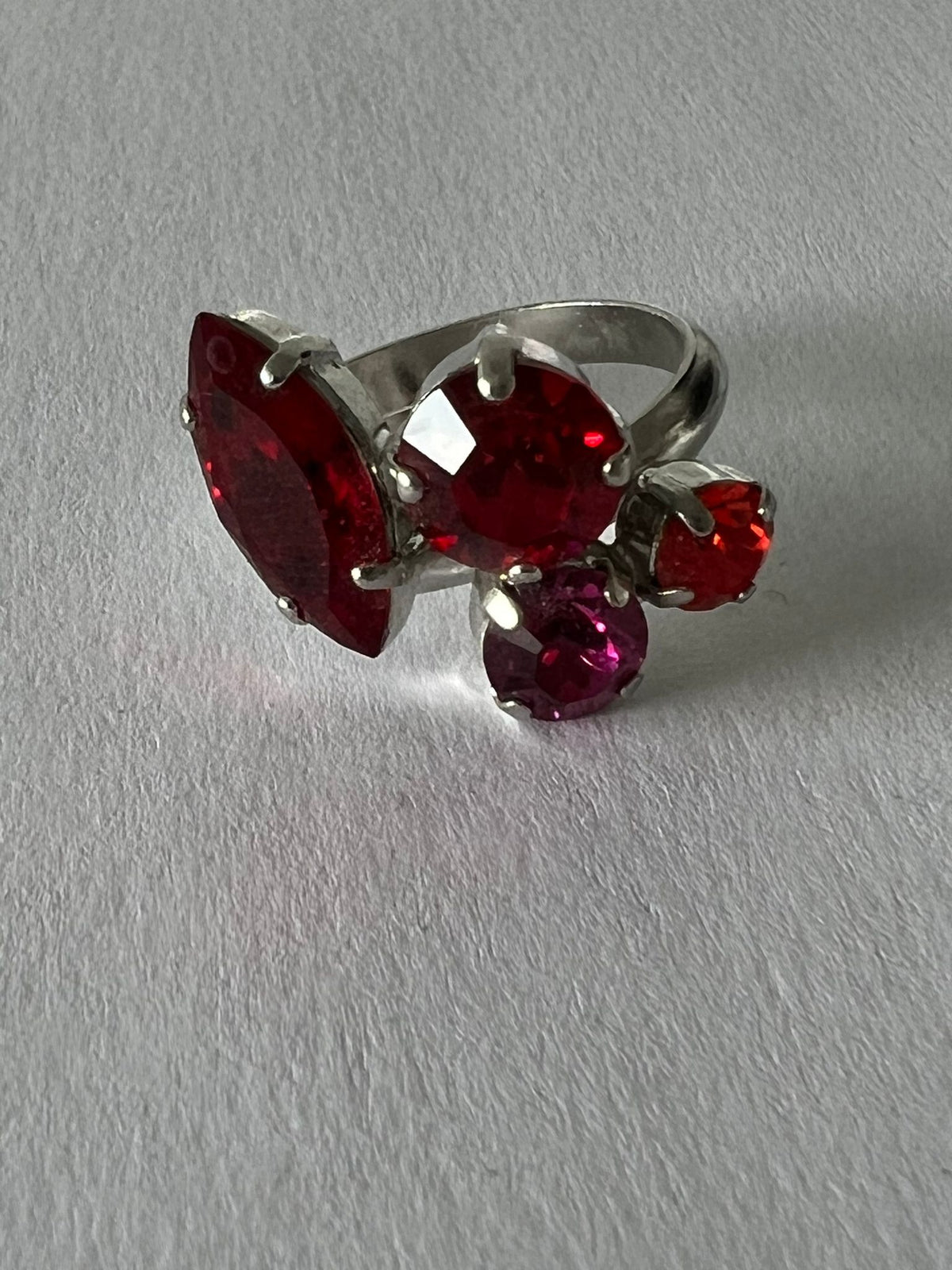 9766 Vintage Swarovski Kristallen Ring 15mm