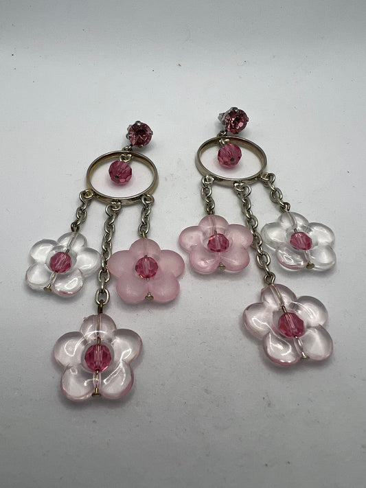 30583 Vintage Swarovski Kristallen Ohrhanger 80mm