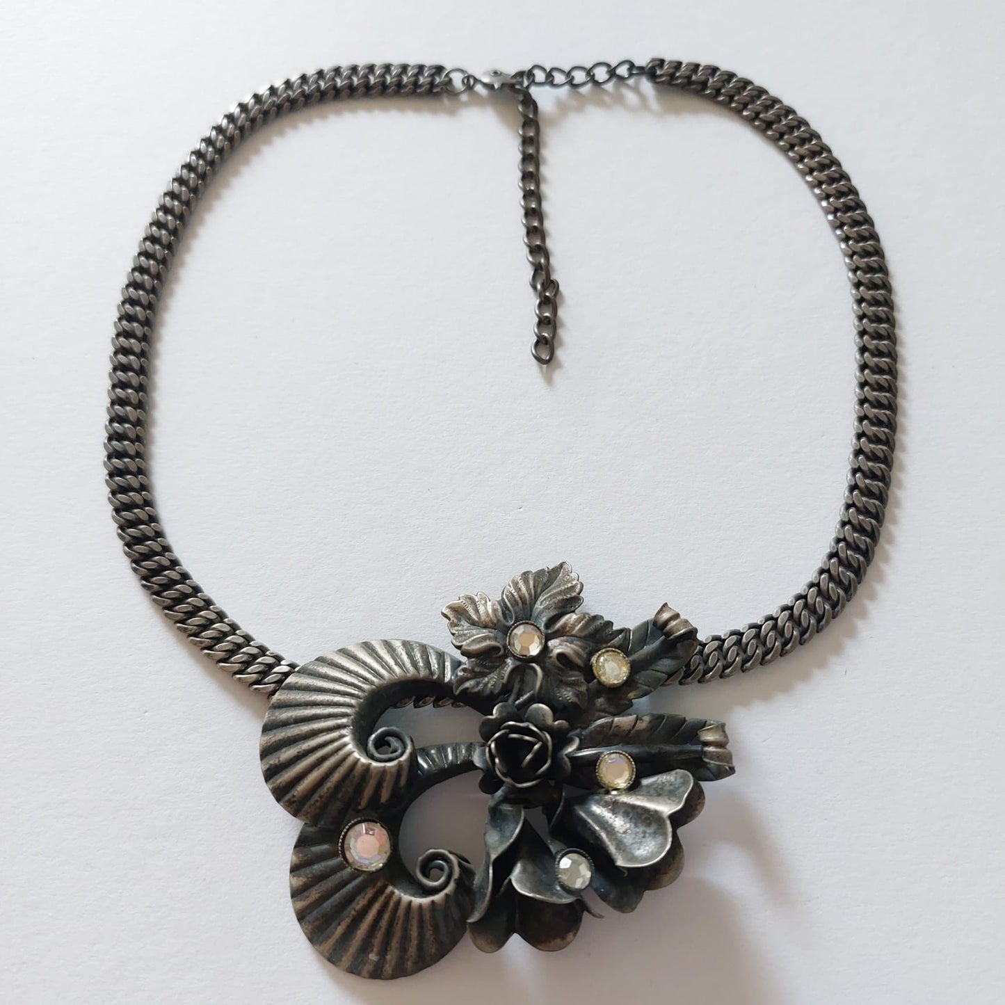 6044 Vintage Swarovski Kristallen Halskette 38cm
